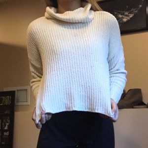 Semi-Cropped Ivy + Main turtle neck sweater